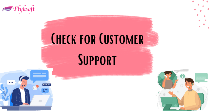 check for customer support